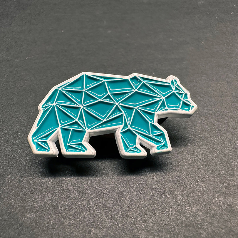 ©alifornia, Inc. - 1.25" Teal/White Logo Mark Pin